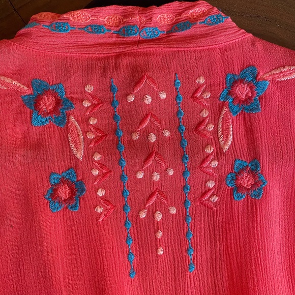Curations Vibrant Embroidered Kimono/ Size XL/1X - Picture 7 of 7